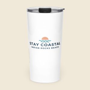 Stay Coastal Tumbler - White