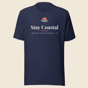 Stay Coastal Tee - Navy